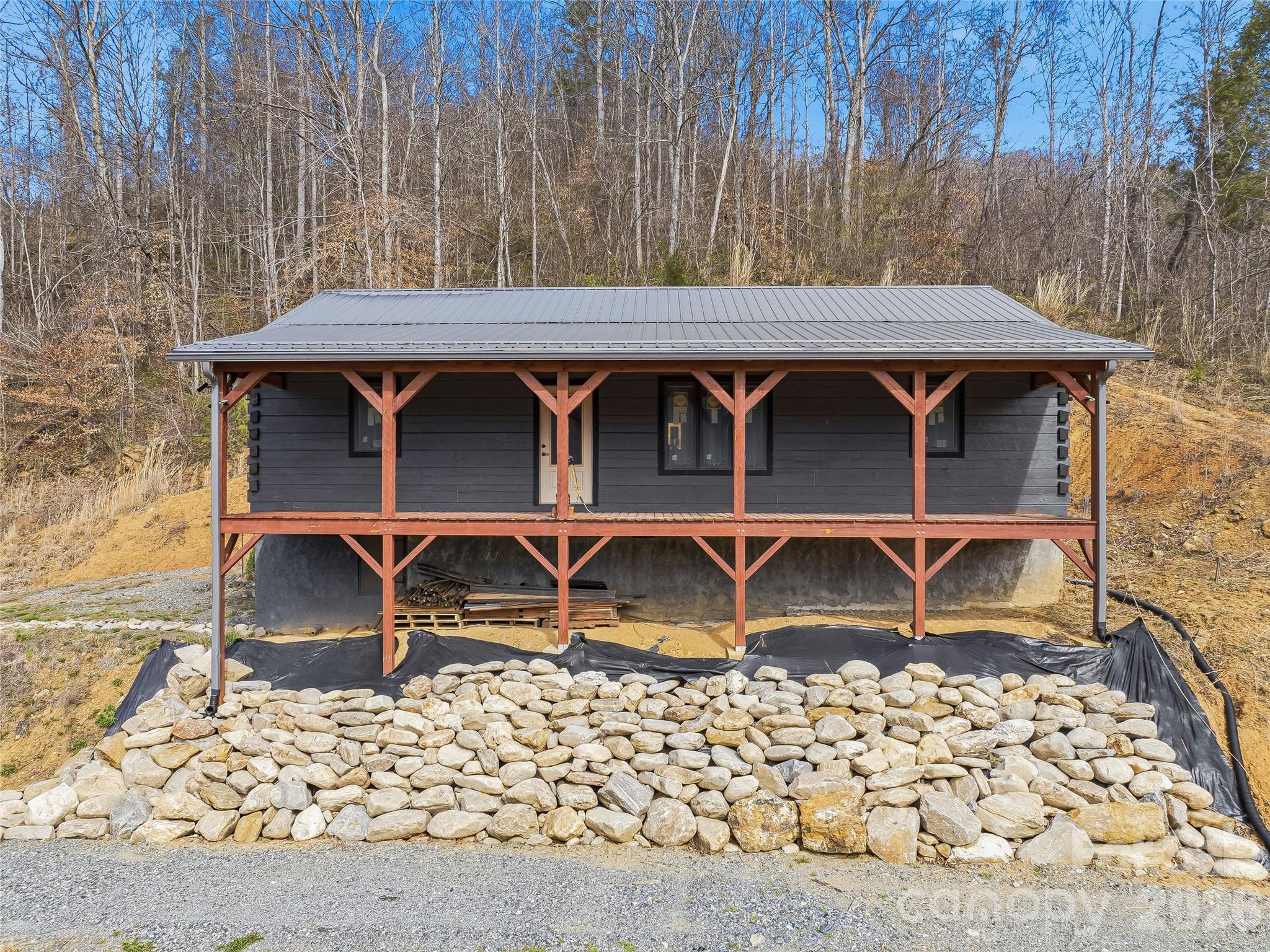 182 Whittemore Branch Road Barnardsville, NC 28709 - Photo 12 of 46 a view of wooden deck