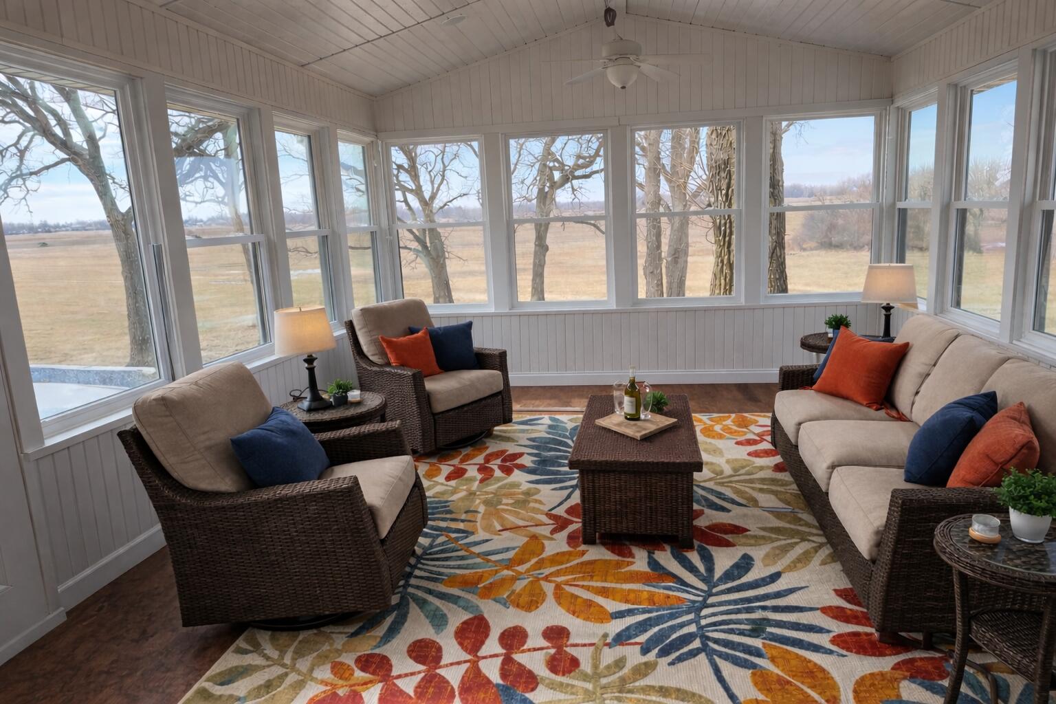 N5748 Metovale Road Brandon, WI 53919 - Photo 15 of 34 Sunroom staged