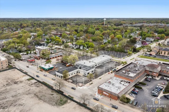 a view of a city with tall buildings