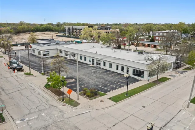 a view of a terrace with a bench