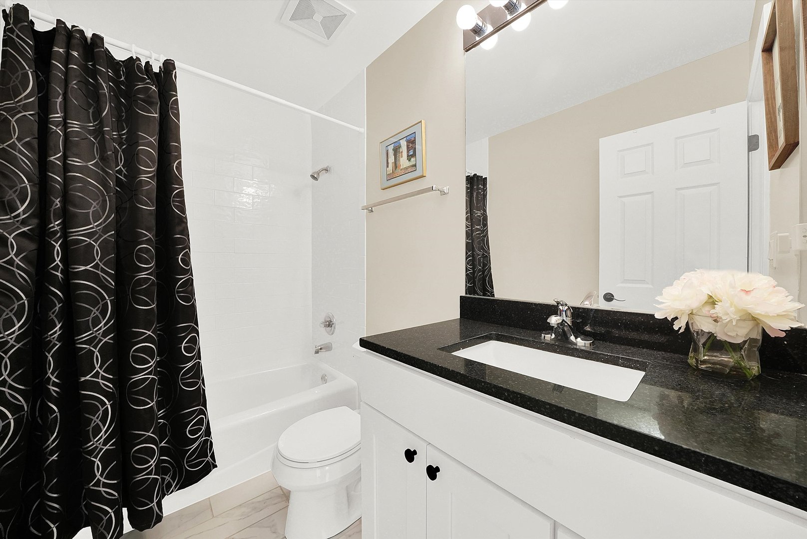 129 Sunset Ridge Road Willowbrook, IL 60527 - Photo 33 of 45 a bathroom with a double vanity sink toilet and shower