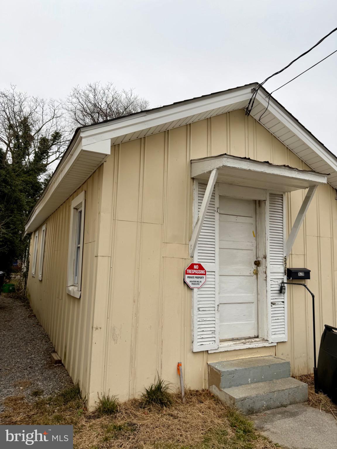 a front view of a house