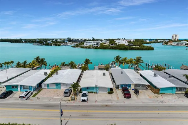 an aerial view of a ocean view