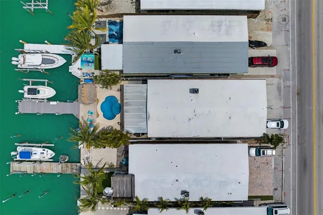 an aerial view of a ocean view