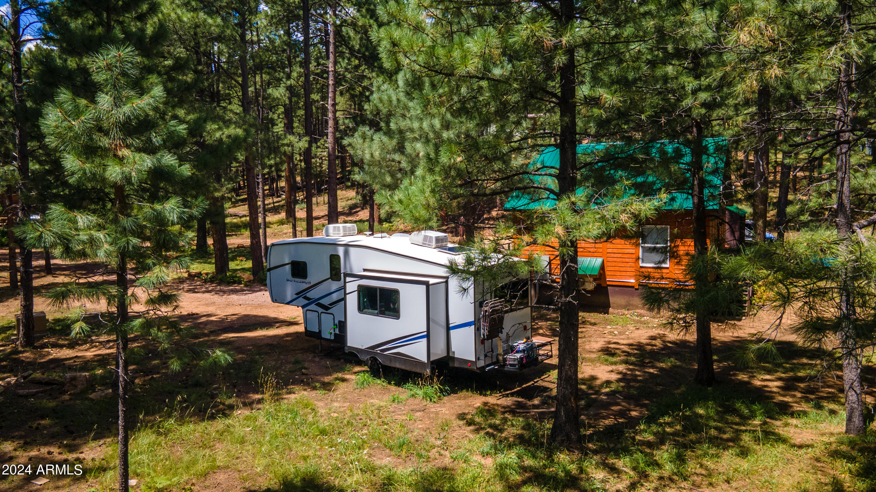 1225 Highway Loop Forest Lakes, AZ 85931 - Photo 39 of 45 a view of a backyard with wooden fence