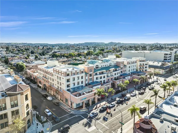 an aerial view of city
