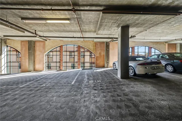 a view of an empty room with entrance gate