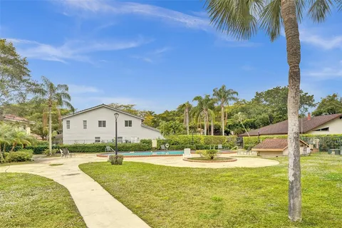a view of backyard with green space