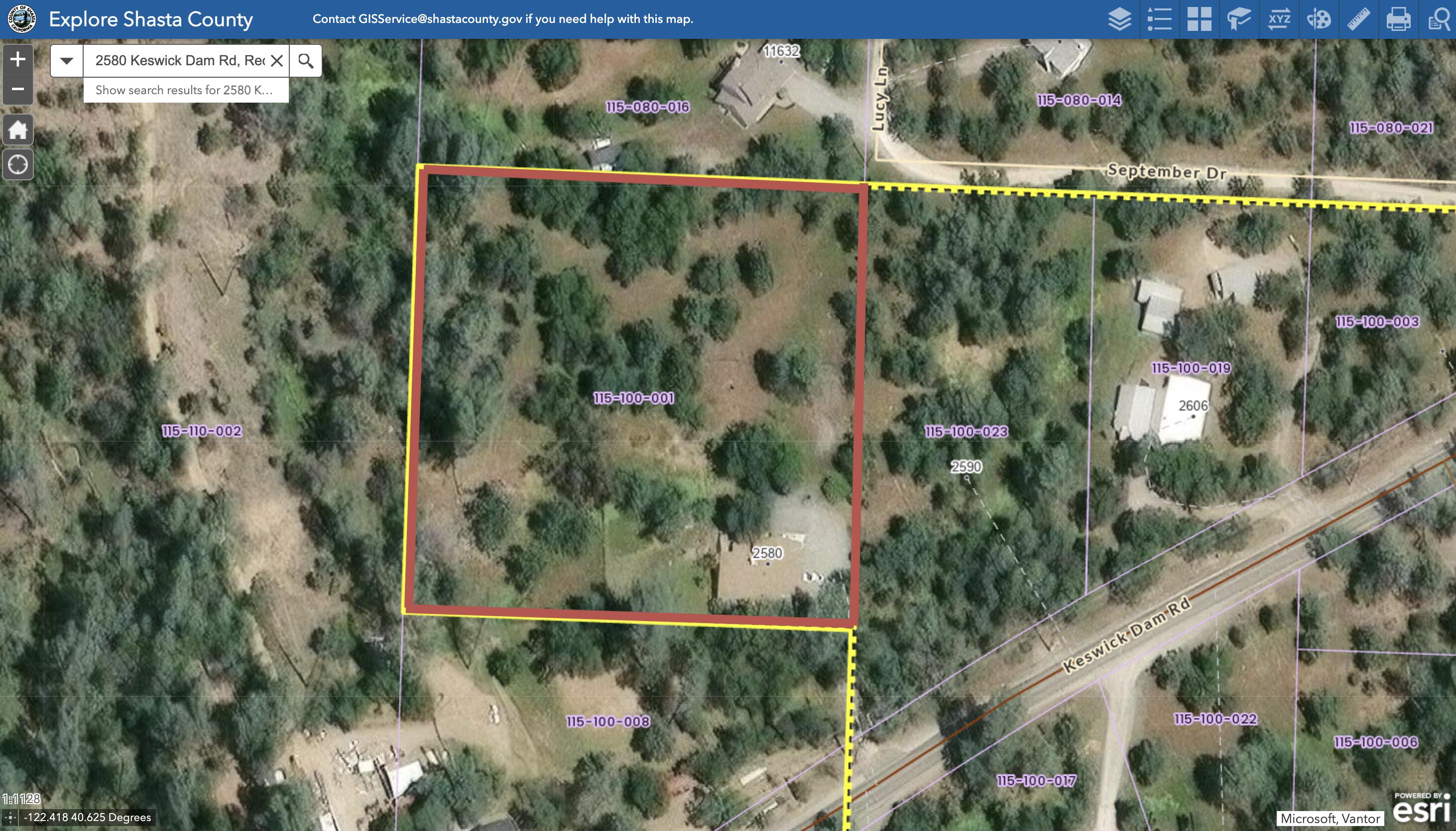 2580 Keswick Dam Road Redding, CA 96003 - Photo 59 of 60 an aerial view of a house with a lake view