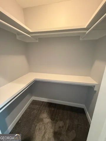 a close up view of oven