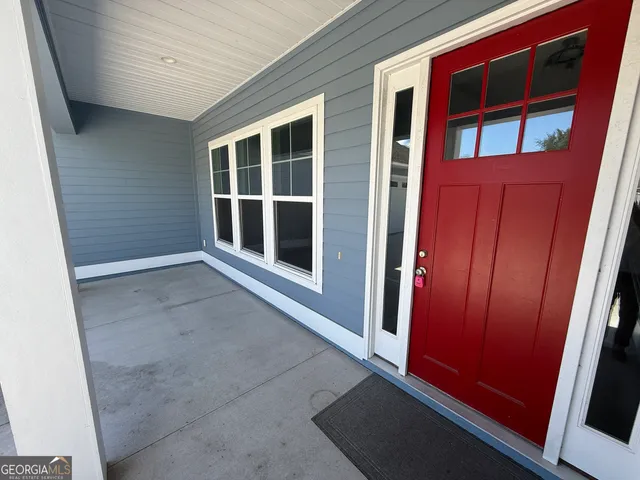 a view of an entryway door