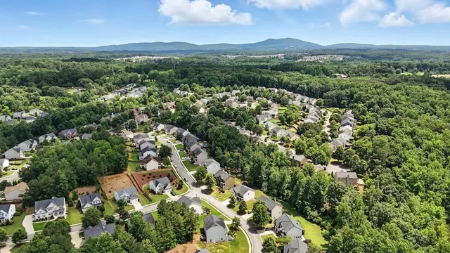 an aerial view of a city