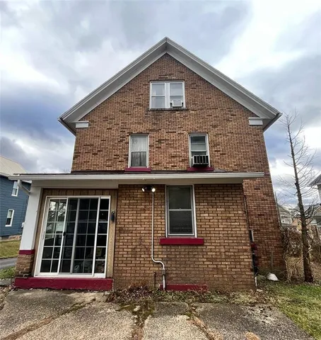 a front view of a house