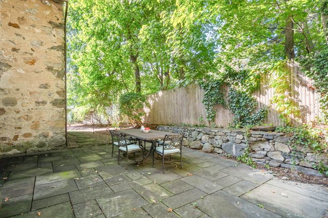 a view of a outdoor space with a patio