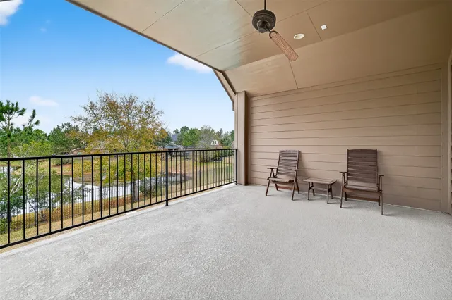 a view of a chairs in balcony