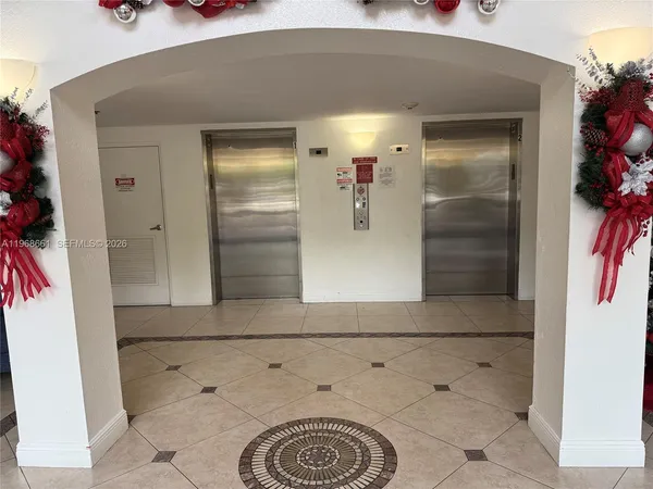 a view of a garden with a house