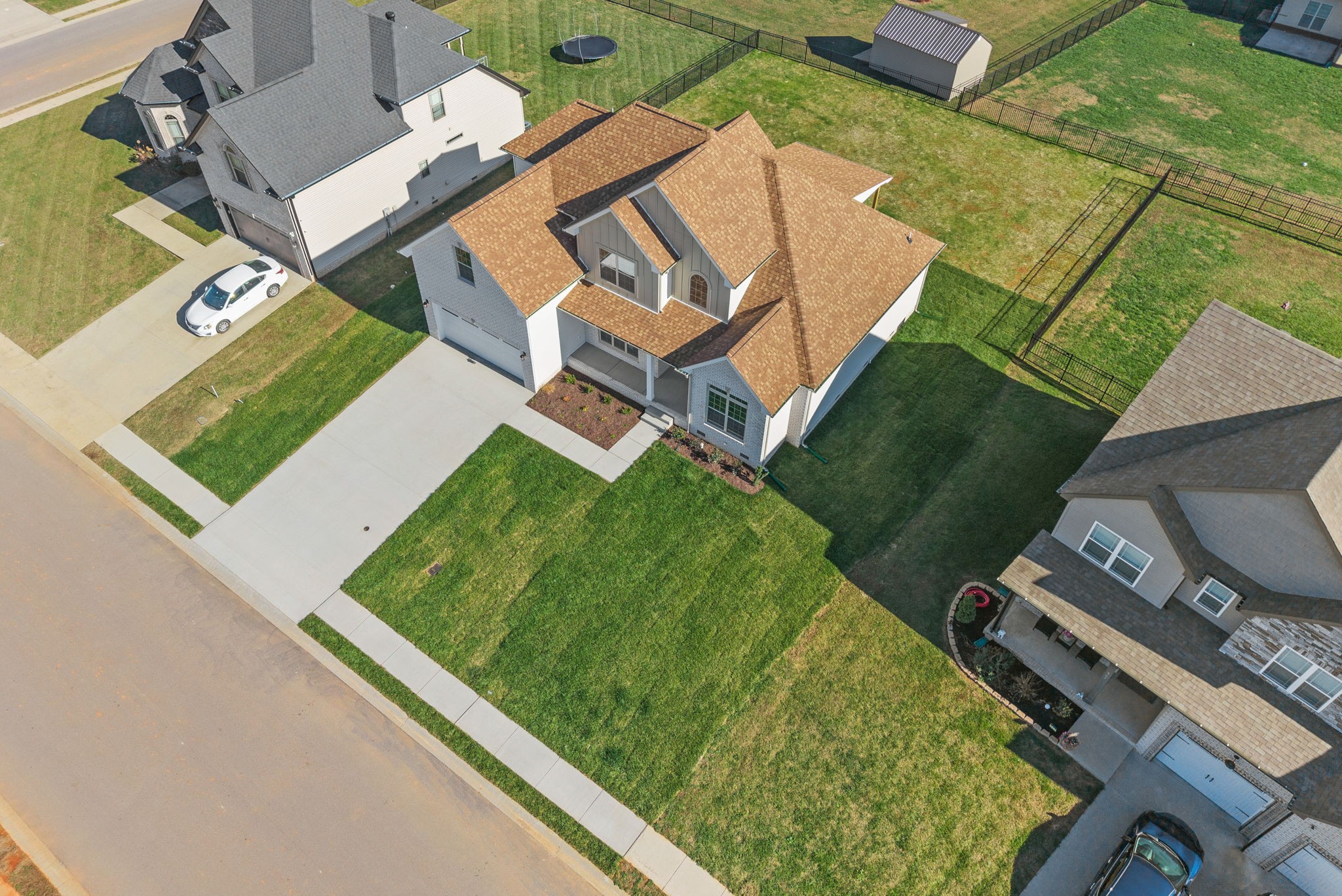 571 Fieldview Way Clarksville, TN 37043 - Photo 4 of 48 an aerial view of a house with a swimming pool