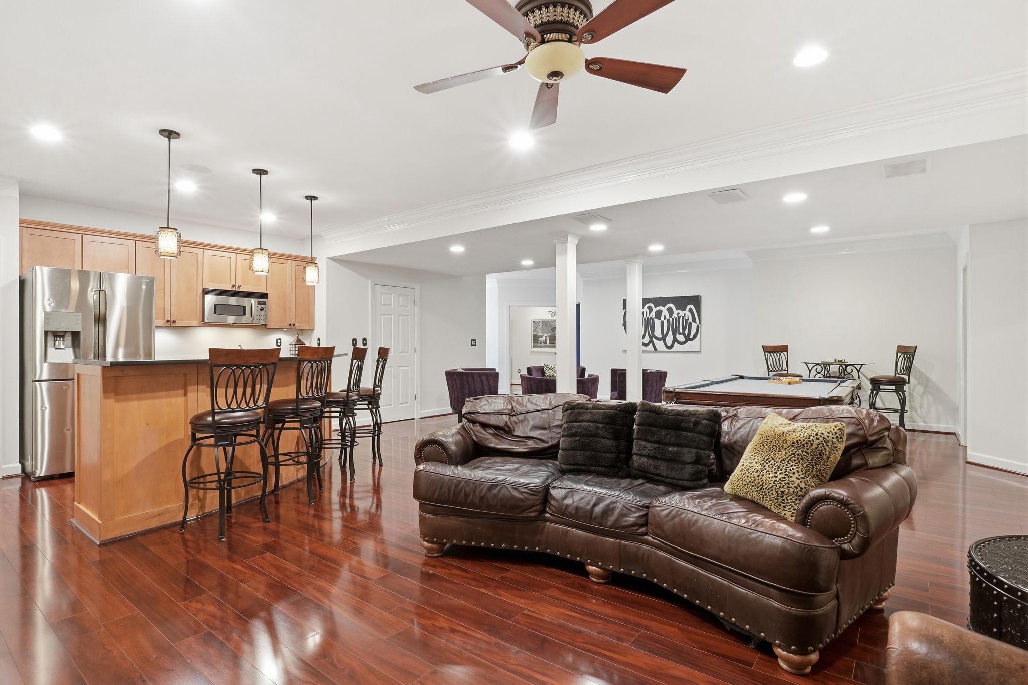 206 May Lane Edgewater, MD 21037 - Photo 44 of 66 Basement Kitchen & Bar