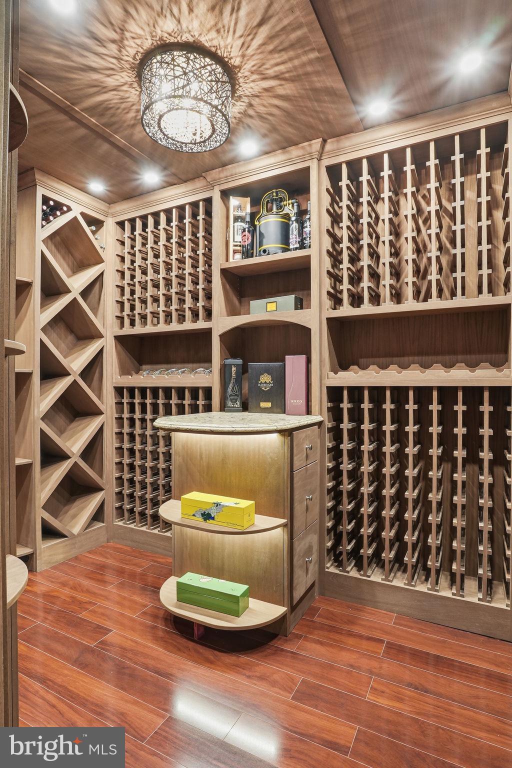 206 May Lane Edgewater, MD 21037 - Photo 49 of 66 Elegant wine cellar with stylish storage.