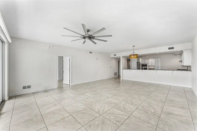 a view of balcony with ocean view