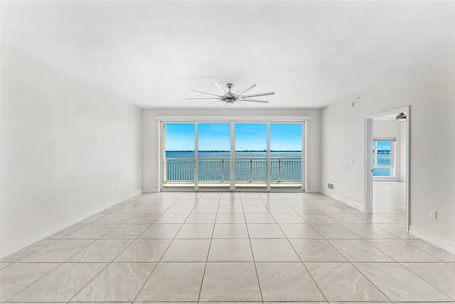 a view of ocean from a balcony