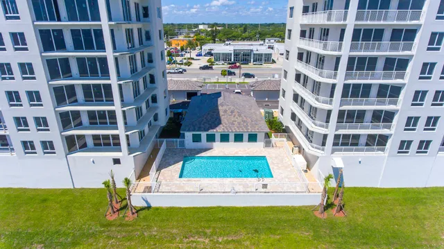 a view of building with yard