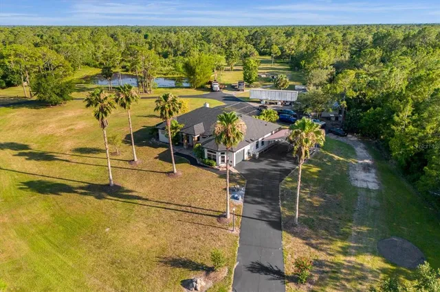 a view of a lake from a building