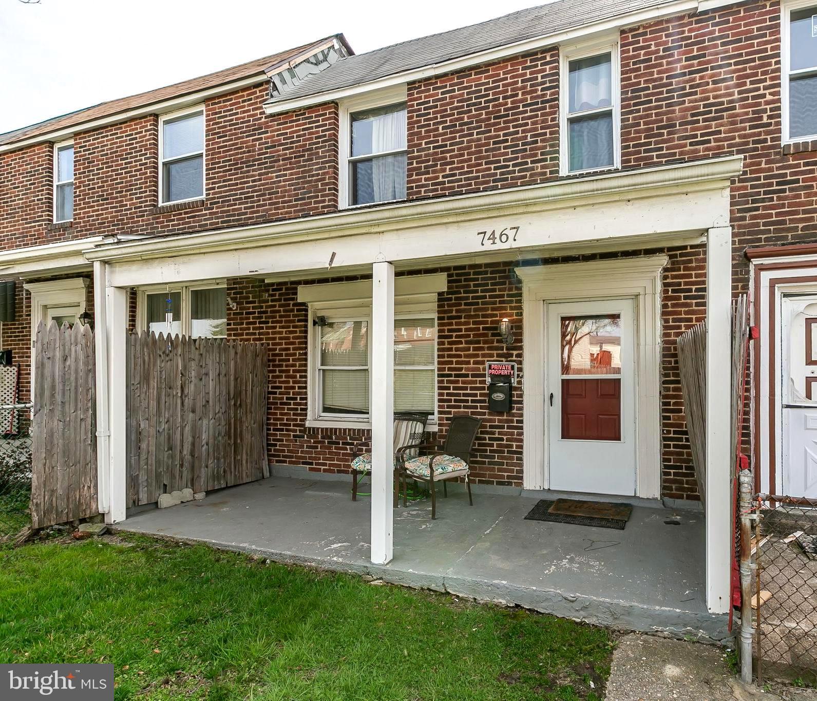 7467 Berkshire Road Baltimore, MD 21222 - Photo 1 of 26 Covered front porch