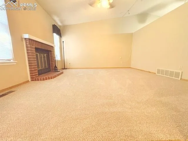 a view of an empty room
