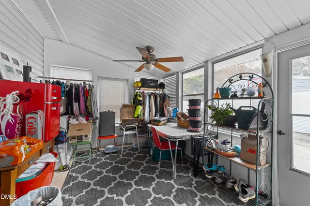 a group of people sitting in a room