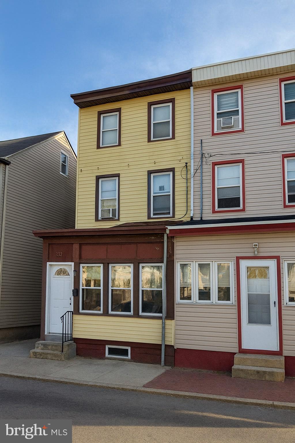 a front view of a house