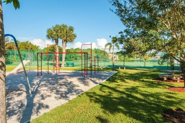 a view of a lake with a city