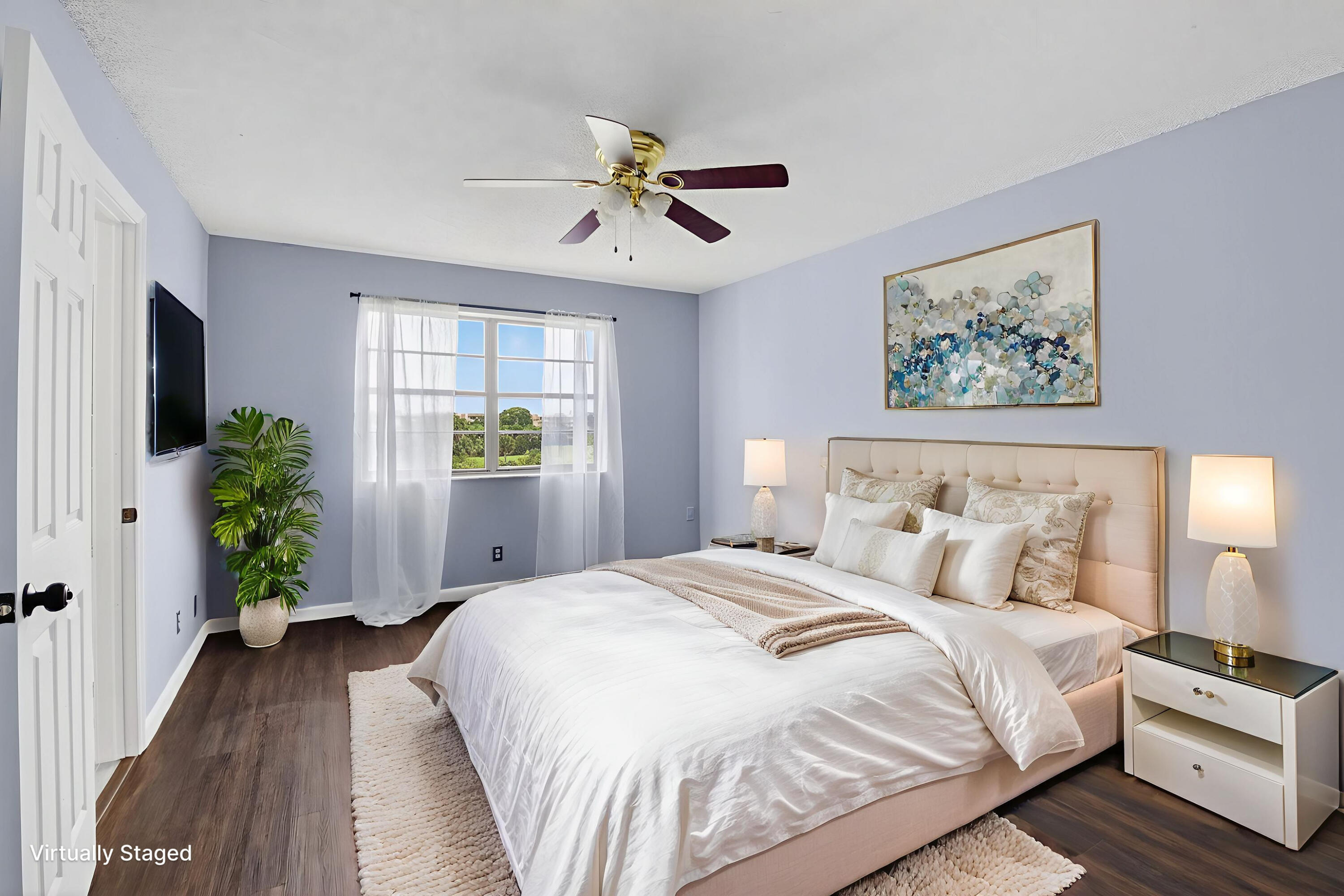 9370 Southwest 8th Street, Unit 410 Boca Raton, FL 33428 - Photo 11 of 28 Virtually Staged Primary Bedroom
