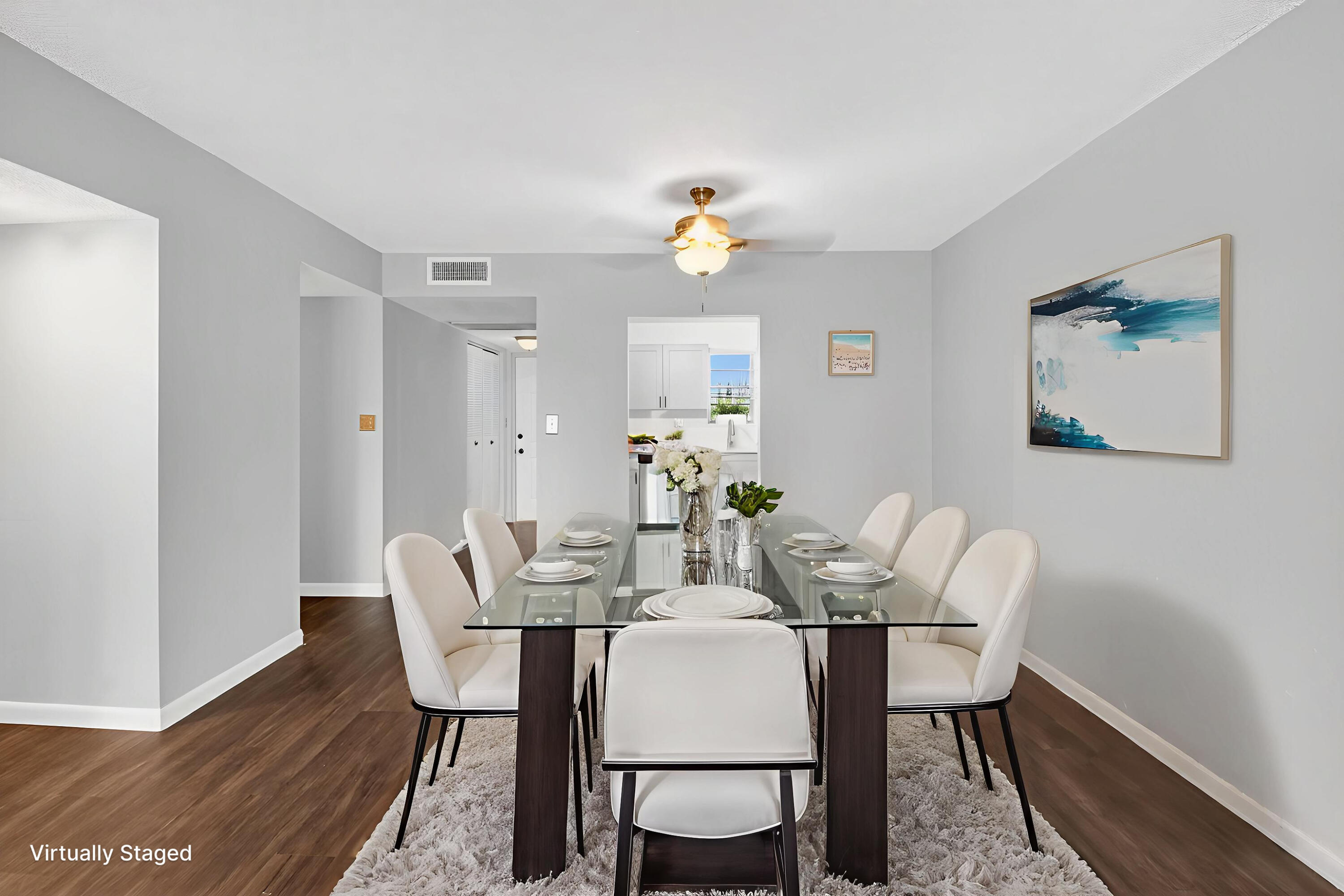 9370 Southwest 8th Street, Unit 410 Boca Raton, FL 33428 - Photo 7 of 28 Virtually Staged Dining Area