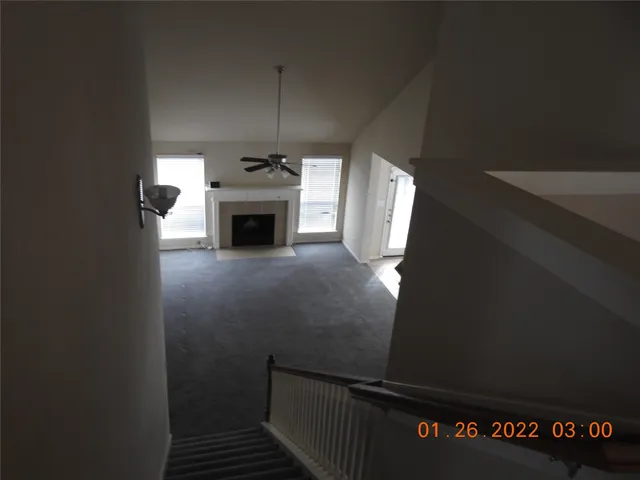 a view of a livingroom with a fireplace