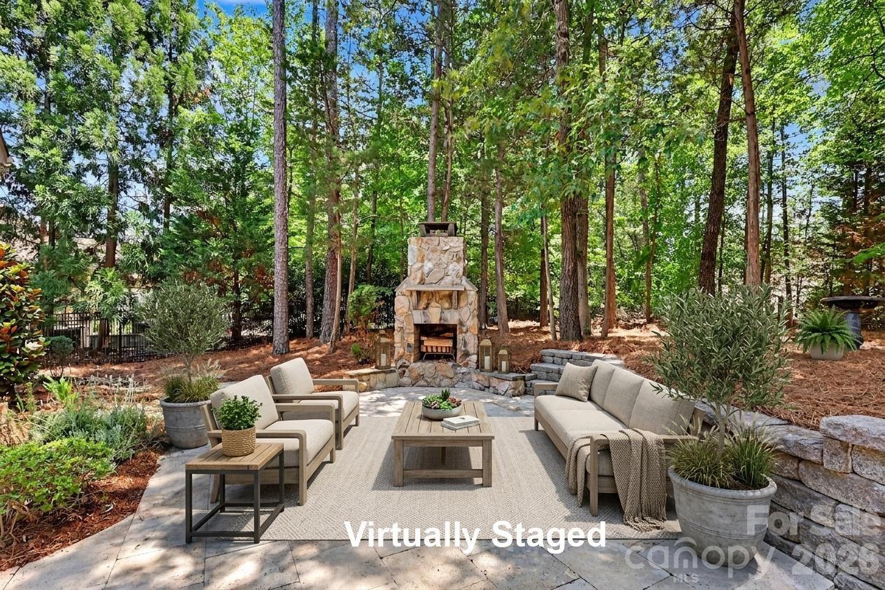 508 Hideaway Ridge Court Matthews, NC 28105 - Photo 37 of 47 a view of swimming pool with outdoor seating and plants