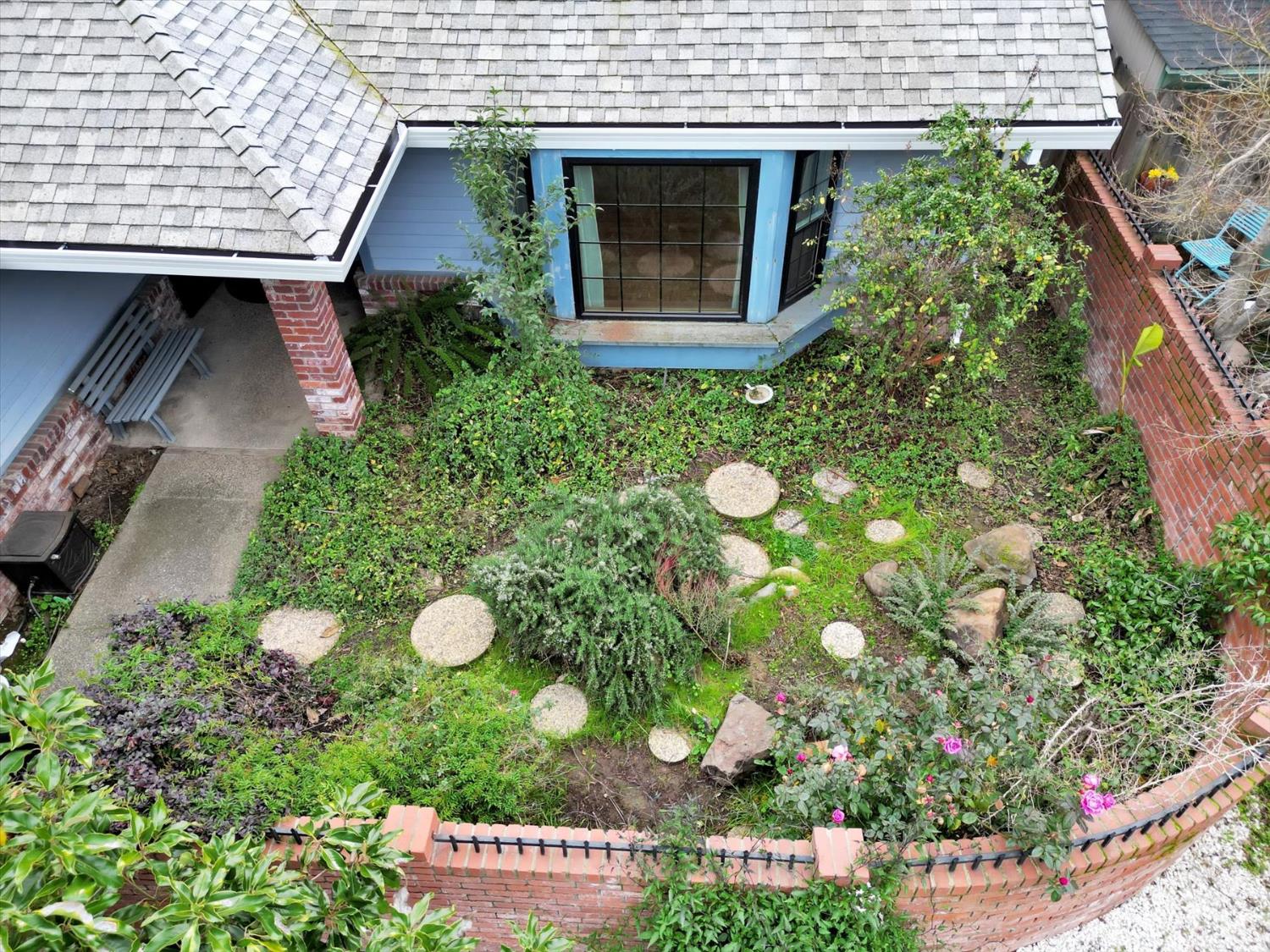 5316 Engle Road Carmichael, CA 95608 - Photo 6 of 47 an aerial view of a house with a yard and potted plants