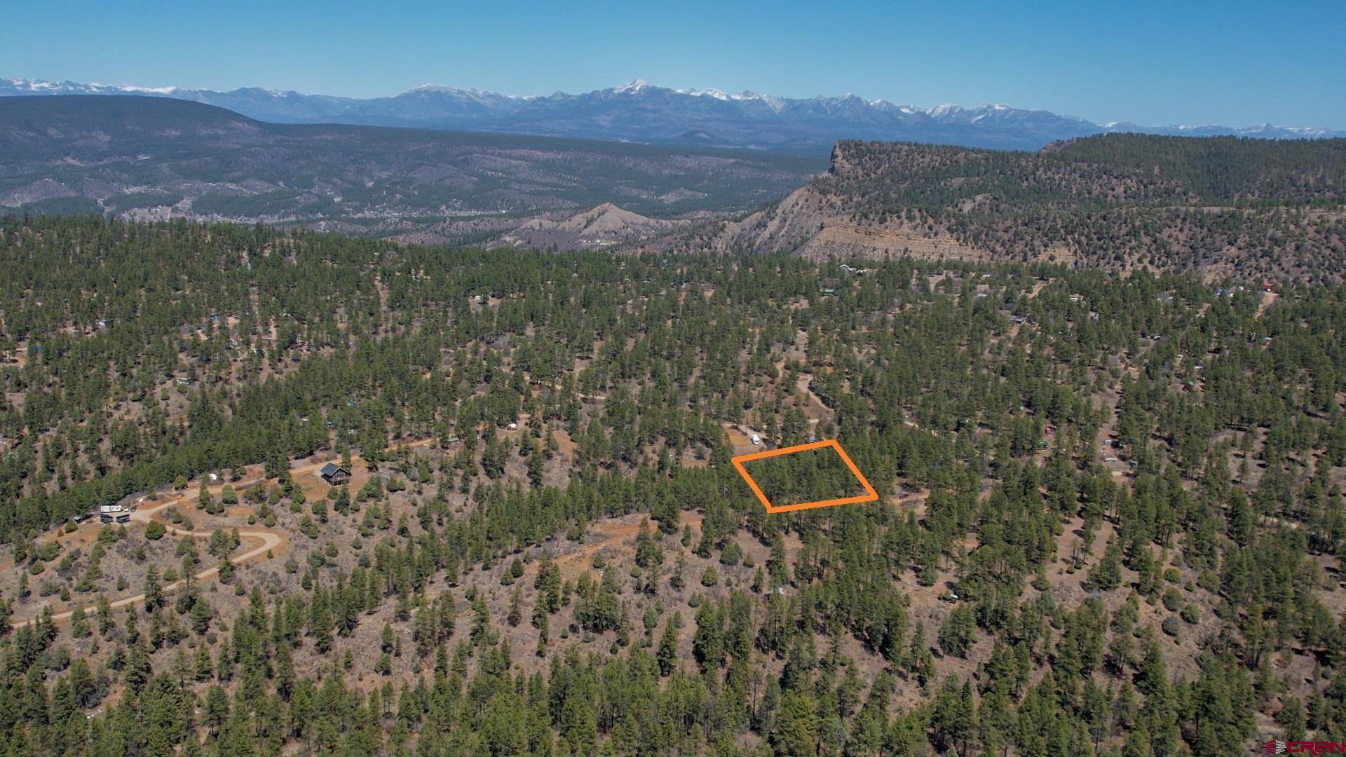 87 Engineer Point Pagosa Springs, CO 81147 - Photo 4 of 13 an aerial view of a house with a garden