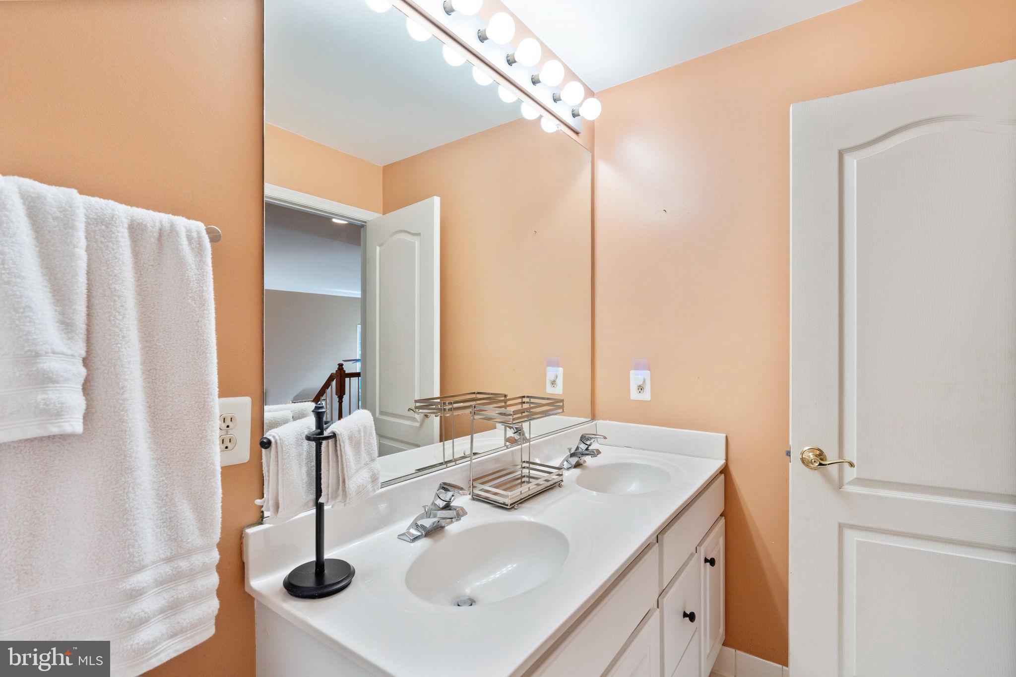 12298 Wake Forest Road Clarksville, MD 21029 - Photo 31 of 46 a bathroom with a sink and a mirror