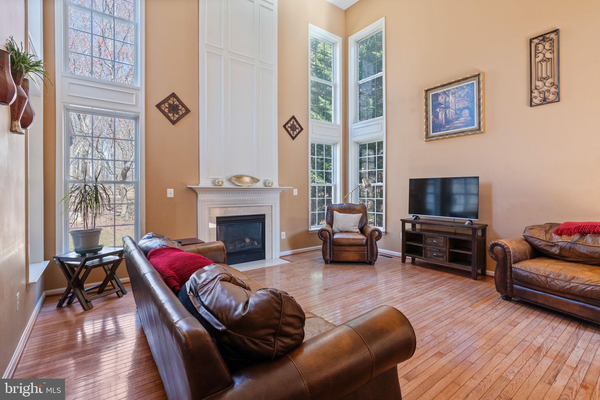 12298 Wake Forest Road Clarksville, MD 21029 - Photo 5 of 46 a living room with furniture or couch and a fireplace