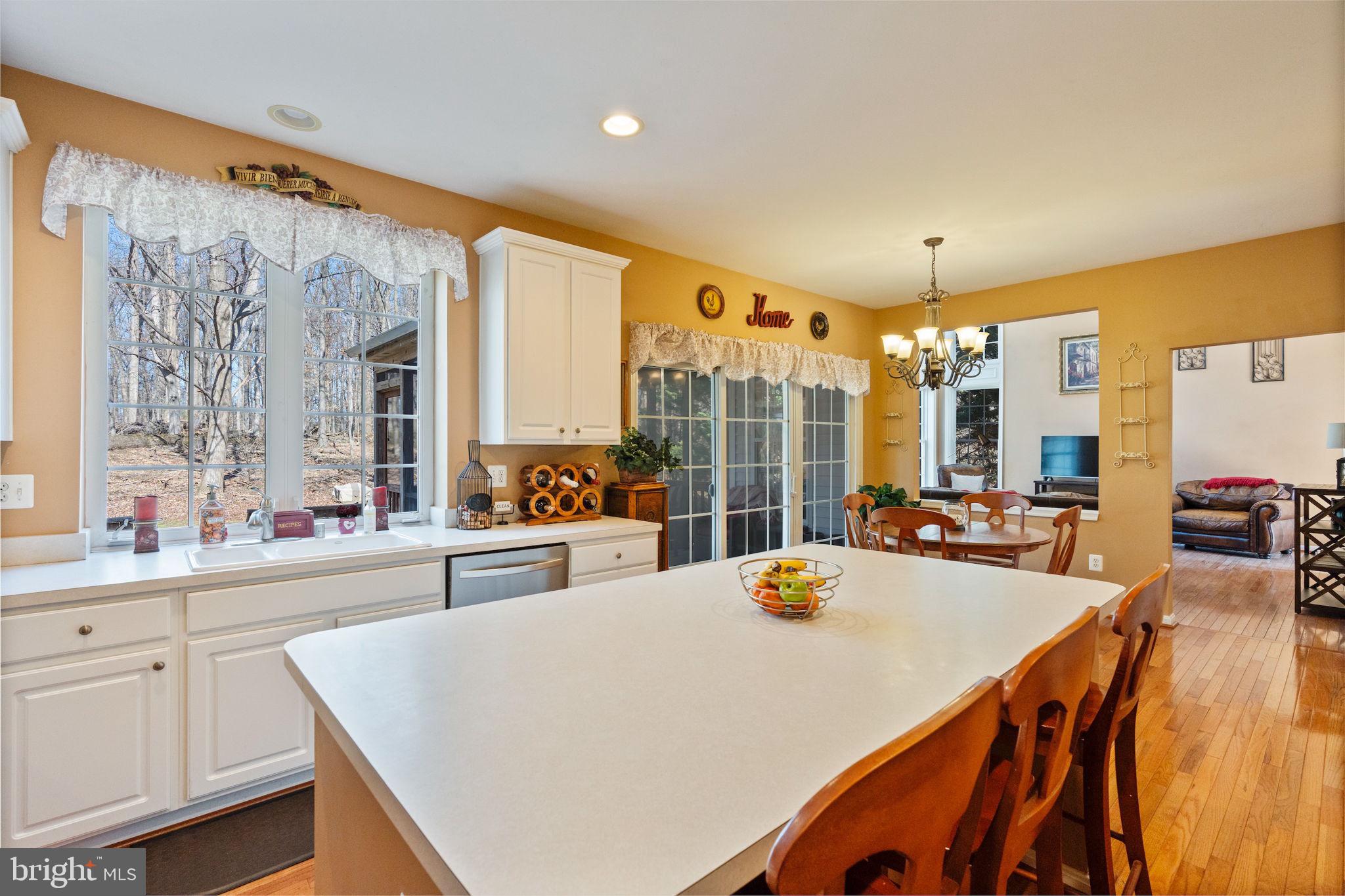 12298 Wake Forest Road Clarksville, MD 21029 - Photo 9 of 46 a large white kitchen with a large window and stainless steel appliances