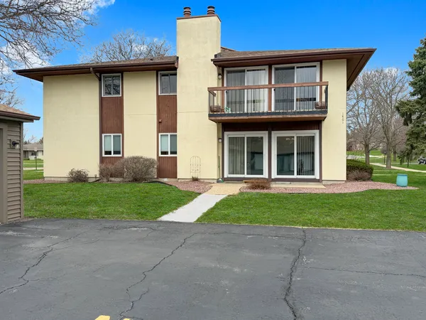 a house view with a garden space