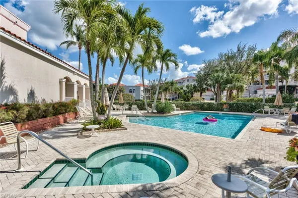 a view of outdoor space swimming pool and patio