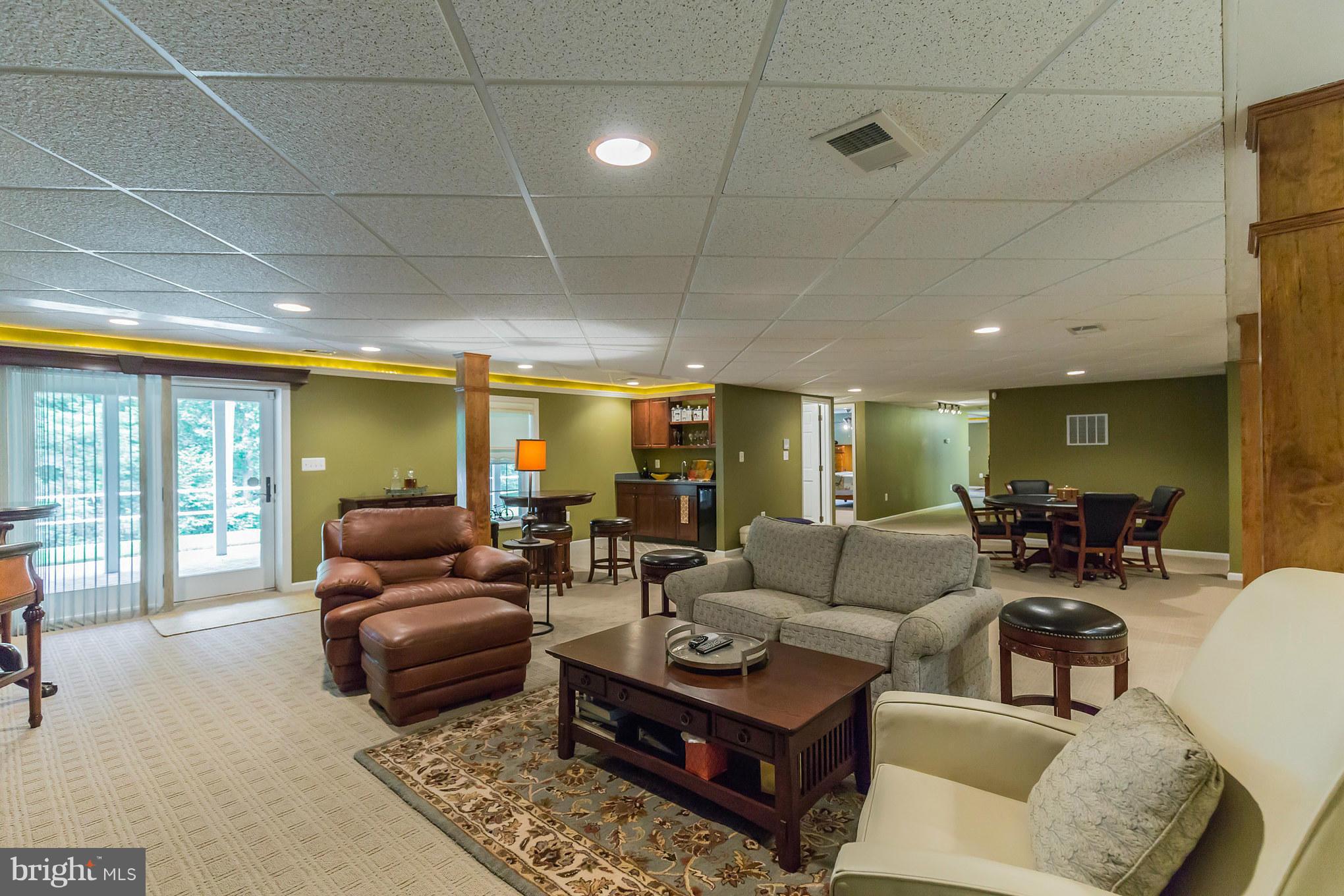 450 Bowie Shop Road Huntingtown, MD 20639 - Photo 8 of 30 Fully Finished Lower Level with Wet Bar