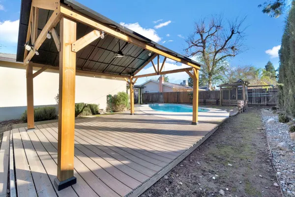 a view of outdoor space with seating