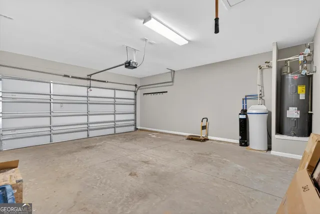 a view of a room with garage
