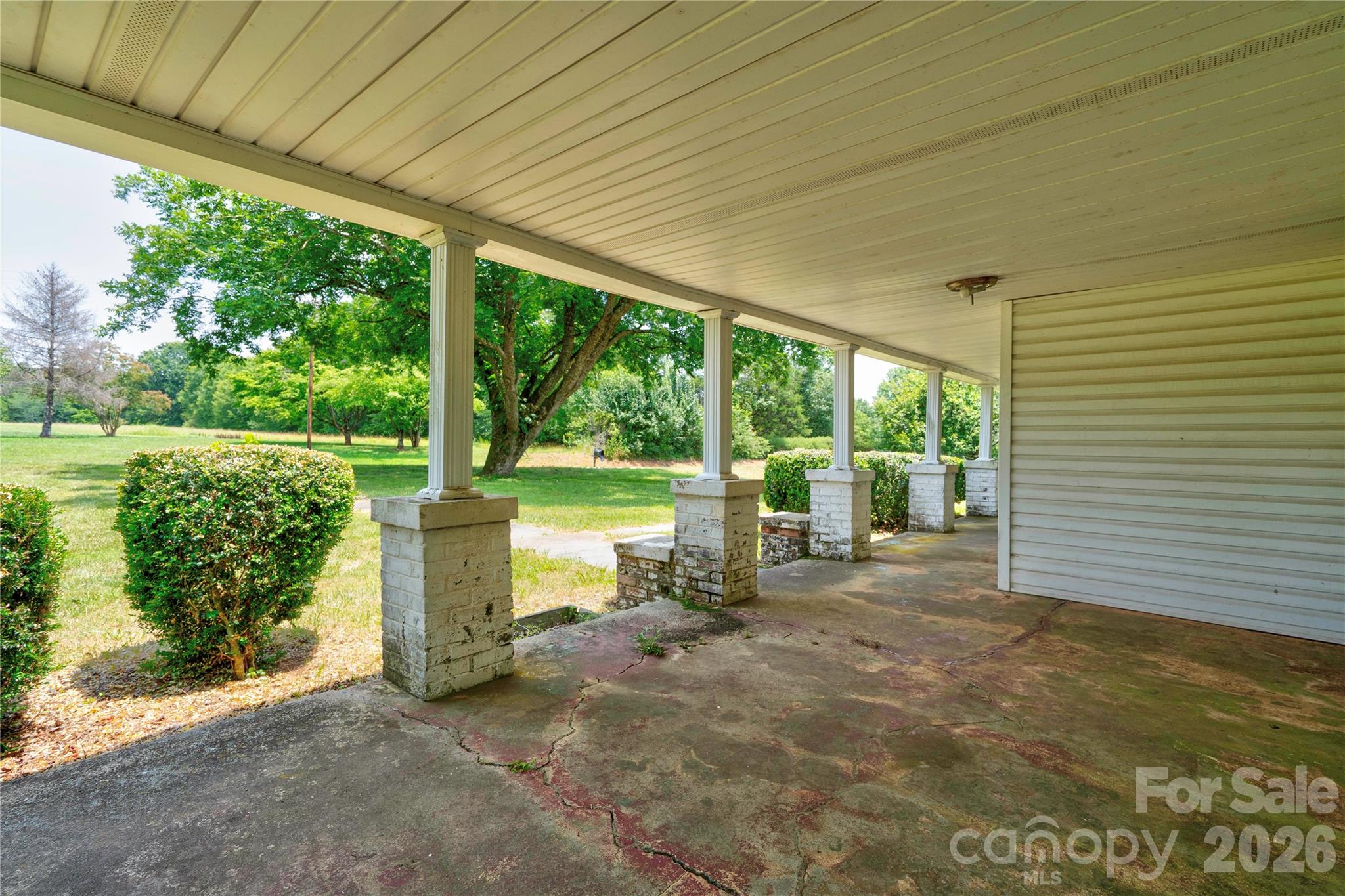 1813 St Marks Church Road Crouse, NC 28033 - Photo 21 of 22 a view of a garden with an outdoor seating