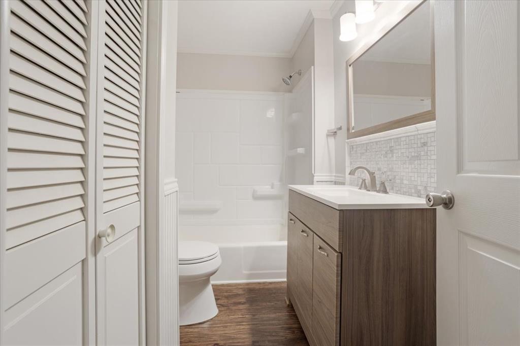106 Cardinal Lane Pottsboro, TX 75076 - Photo 13 of 29 a bathroom with a sink a toilet and shower