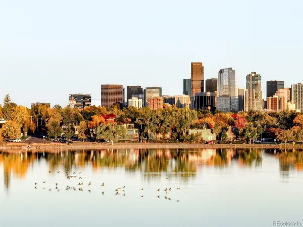 a view of ocean with city