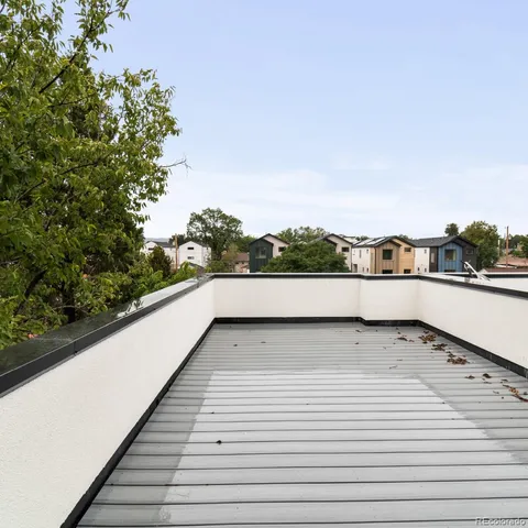 a view of balcony with city view
